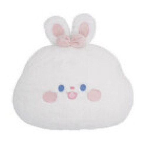 (White Rabbit) Rabbit Bear Plush Cushion Large Soft Cartoon Backrest For Office Sofa Comfort