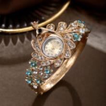 (Blue) Womens Quartz Fashion Watch With Alloy Case And Elegant Dial For Outfit Summer