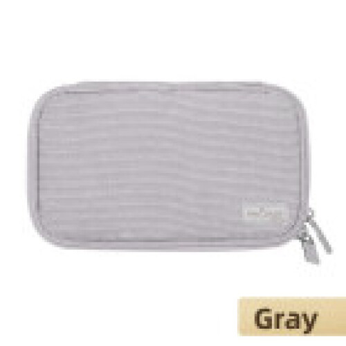 (Gray) Leather Writing Kokuyo Case For Students With Large Capacity And Solution Storage Versatile