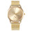 (Gold) Quartz Trendy Womens Watch With Plastic Strap And Display Classic Pointer 1