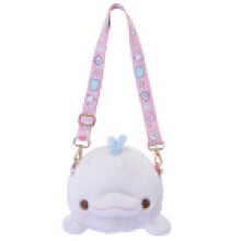 (White Whale) Plush Life Ocean Carryall For Girls With Pp Cotton Filling Polyester Waterproof And