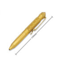 (Gold)Stylo de survie brise verre tête acier tungstène extérieur autodéfense urgence
