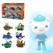6pcs The Octonauts Toys Car Figure Barnacles Peso Kwazii Crew Car Kids Gift Toy