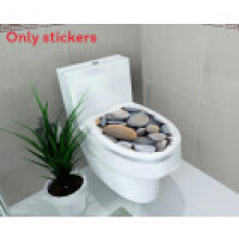 (Stone) Bathroom Toilets Marine Animals And Flowers Removable Stickers Self Adhesive