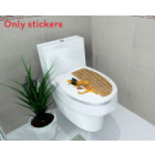 (Bamboo) Bathroom Toilets Marine Animals And Flowers Removable Stickers Self Adhesive