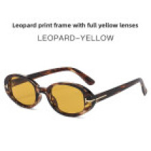(Yellow)Classic Oval Sunglasses With Frame And Lens For Casual Wear Party Events