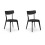 Set of 2 Casa Black Dining Chairs 2