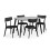 Set of 2 Casa Black Dining Chairs 5