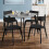 Set of 2 Casa Black Dining Chairs 6