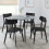Set of 2 Casa Black Dining Chairs 7