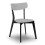 Set Of 2 Casa Dining Chairs Grey/Black 3