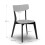 Set Of 2 Casa Dining Chairs Grey/Black 4