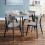 Set Of 2 Casa Dining Chairs Grey/Black 5