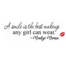 (Style 3) Monroe Lipstick Marilyn Wall Sticker Static Resistant Features Spaces Supplies