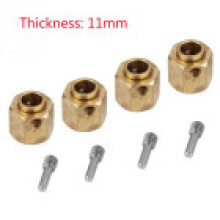 (11mm) Add Heavy Brass Weight Widening Hex Hubs For 110 Rc Crawler Trx4 Trx4 Traxxas