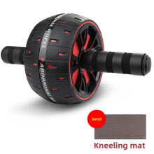 (Red Black)Fitness Ab Roller For Home Workout With Nonslip Grip For Daily Gym And Home Use