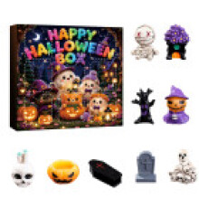 (Style 17)Halloween Resin Skeleton Ghost Pumpkin Figures Collection For Parties And Gift Exchanges
