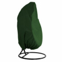 (Green, 1Seater-190*115cm/75*45in) Outdoor Hanging Swing Chair Cover Waterproof Rattan Egg Furniture Seat Garden