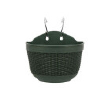 (Green,L-25*16.5)Wall Hanging Flower Pots Garden Fence Balcony Basket Plant Pot Planter Decor