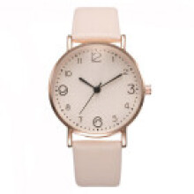 (Ivory) Khorasan Womens Fashion Quartz Watch With Classic Round Dial For Casual And Work