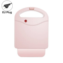 (Pink)Portable Electric Sandwich Maker Home Multifunctional Machine Non Stick Maker Breakfast