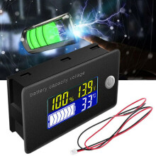 12V Battery Capacity Status LCD Digital Display Indicator Monitor Meter UK