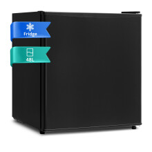 Smad 46L Mini Fridge Counter Top Small Refrigerator Drinks Cooler Home Black
