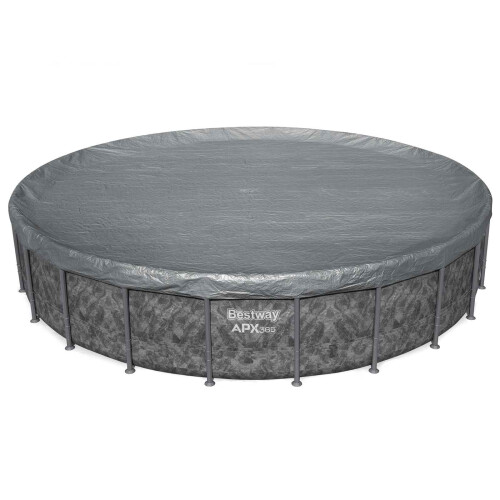 Bestway Bestway Poolabdeckung Ø6,71 m Rund Polyester Grau