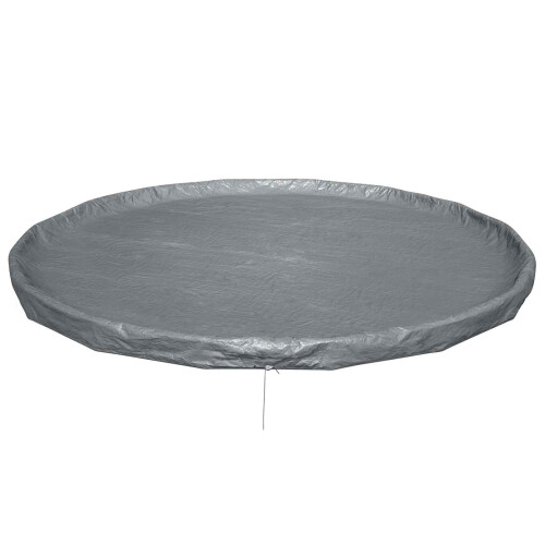 Bestway Bestway Poolabdeckung Ø4,88 m Rund Polyester Grau 1