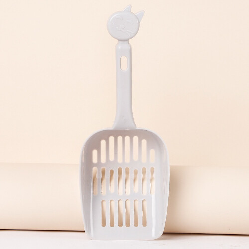(Gray,259.5cm)Highquality Cat Scooper With Thickened Plastic Mesh Pet Waste Cleaning Tool