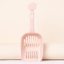 (Pink,259.5cm)Highquality Cat Scooper With Thickened Plastic Mesh Pet Waste Cleaning Tool