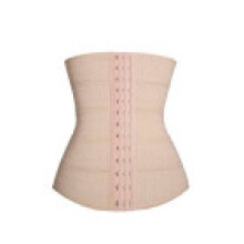(Beige,S)Modelador de corpo feminino látex borracha cintura treinador cincher underbust espartilho modelador