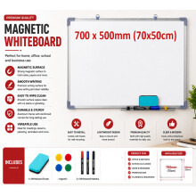 Magnetic Whiteboard 700x500mm Office School Board