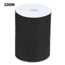 (Black)300 pés 100 m 4 mm 7 fios núcleo paracord cabo de paraquedas barraca de acampamento corda ao ar livre