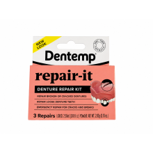 Dentemp Repair-it Emergency Dental Repair Kit Broken Loose Dentures - 3 Repairs