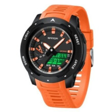 SANDA Mens Casual Sport Digital Quartz Chronograph Waterproof Day Date Alarm