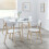 Casa Round Dining Table White/Oak 1