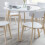 Casa Round Dining Table White/Oak 2