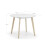Casa Round Dining Table White/Oak 6