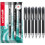Uni-Ball (Black, 6) uni-ball SXN-210 RT, Jetstream 1.0mm Retractable Rollerball Pens 1