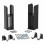 Floor Mounting Radiator Leg Kit Support for Double Flat Panel Radiators, Matt Black 1