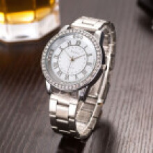 (Style A) Alloy Modern Quartz Watch With Stainless Steel Band For Gift Giving And Wedding