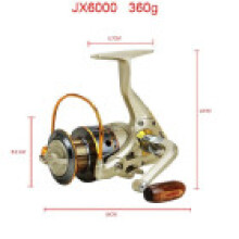 (6000) Reel Metal Spinning Aluminum Alloy Construction Freshwater Enthusiasts Fishing