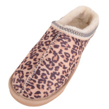 (UK4, Multi) ABSOLUTE FOOTWEAR Faux Fur Easy Slip On Mule Slipper with Braiding Trim
