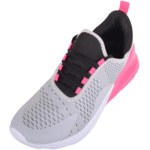 (UK3, Grey) ABSOLUTE FOOTWEAR Lace Up Lightweight Running Breathable Sports Trainer