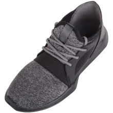(UK7, Dark Grey) ABSOLUTE FOOTWEAR Slip In Lace Up Sports Gym Running Workout Lightweight Trainers
