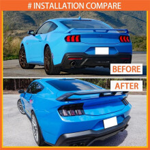 Tail Light Lamp Guard Cover Trim for Mustang S650 2024 2025 Taillight Lens Cover Smoke Black