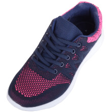 (UK5, Navy) ABSOLUTE FOOTWEAR Lace Up Lightweight Sports Walking Running Leisure Trainer Sneakers