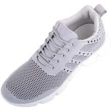 (UK5, Grey) ABSOLUTE FOOTWEAR Easy Slip In Lace Up Breathable Mesh Sports Trainers
