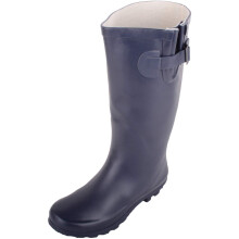 (UK7, Navy) ABSOLUTE FOOTWEAR Slip On Waterproof Rubber Rain Winter Wellington Welly Boots